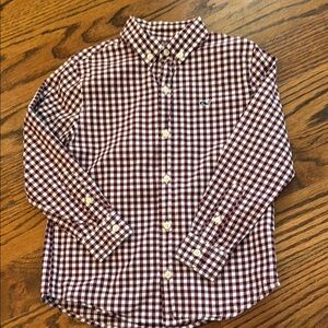 Vineyard Vines Boy’s Burgundy Checkered Shirt